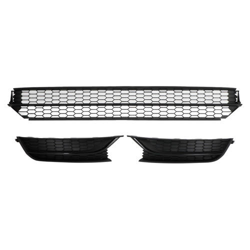 Front Bumper Lower Grille Grill Fog Light Cover Fit Volkswagen Passat 2012-2015