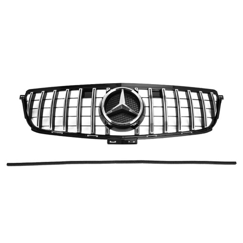 2012-2015 Mercedes Benz W166 ML-Class ML300 ML320 ML350 ML400 Chrome Black Front Grille Grill GTR Style 2012-2015 Mercedes Benz W166 ML-Class ML300 ML320 ML350 ML400 Chrome Black Front Grille Grill GTR Style