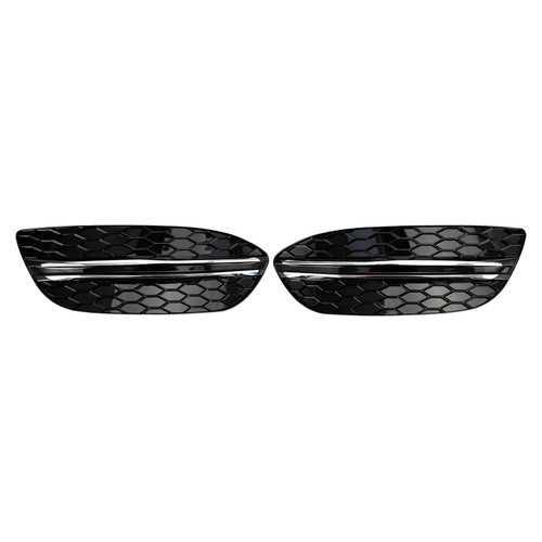 Honeycomb Front Fog Light Cover fit MERCEDES BENZ C-CLASS W205 2015-2018 Base