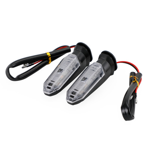 LED Turn Signal Lights Indicator Lamps For HONDA CRF250 CB500 CB650F CTX700 Clear