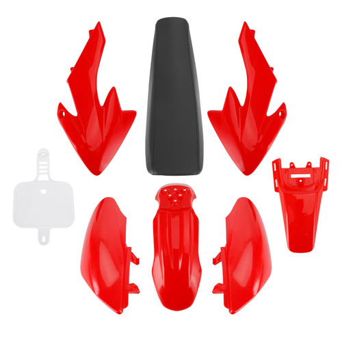 50Cc 110Cc 125Cc 140Cc Plastic 4-stroke Crf50 Pit Off-Road Bike Set Mudguard Seat