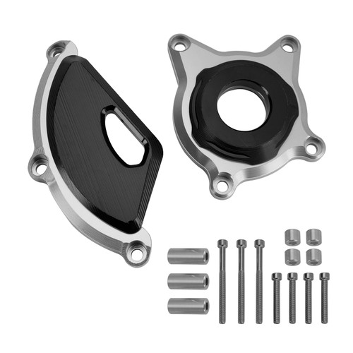 Engine Guards Protective Stator Engine Cover Silver For Ka Z900 Rs Cafe 17-23