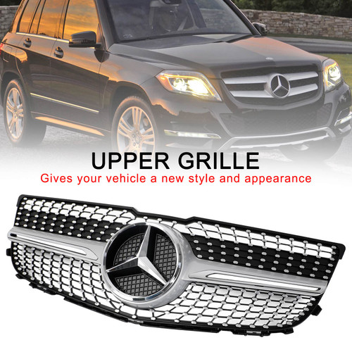 2013-2015 Mercedes Benz X204 GLK-Class Front Bumper Grille Grill Diamond 2013-2015 Mercedes Benz X204 GLK-Class Front Bumper Grille Grill Diamond