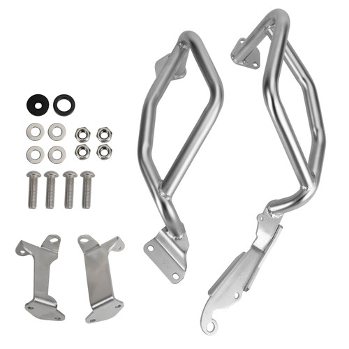 Lower Engine Guard Frame Crash Bar Steel Silver Fit For Honda Crf 1100L 20-22 21 Lower Engine Guard Frame Crash Bar Steel Silver Fit For Honda Crf 1100L 20-22 21