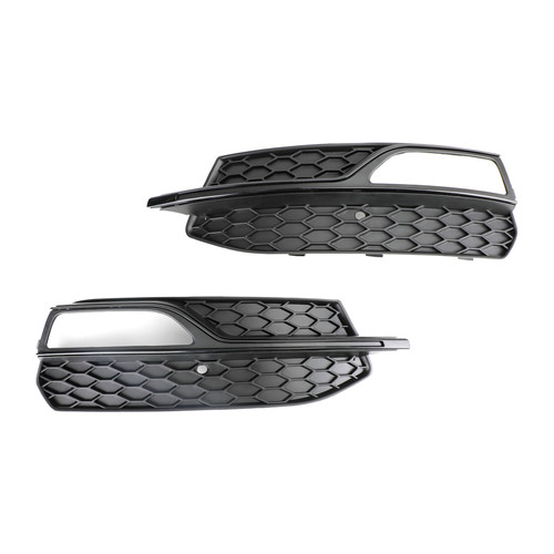 Lower Bumper Fog Light Cover Grill Grille Fit AUDI A3 S3 S-Line 2013-2016 Lower Bumper Fog Light Cover Grill Grille Fit AUDI A3 S3 S-Line 2013-2016