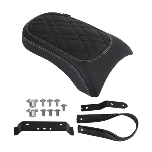 Rear Seat Passenger Cushion Flat Pu Black Grid For Bmw R18 Bikes 2020-2022 2021 Rear Seat Passenger Cushion Flat Pu Black Grid For Bmw R18 Bikes 2020-2022 2021