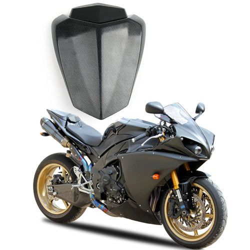 Seat Cowl Passenger Pillion Seat Cover Yamaha R1 YZFR1 (2009-2010-2011-2012-2013-2014) Faux Carbon