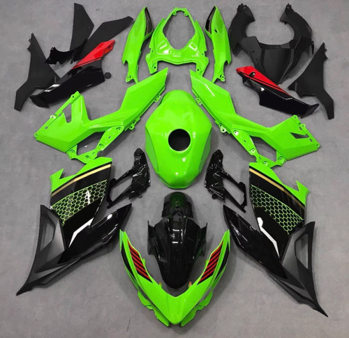 2018-2023 Kawasaki EX400/Ninja400 Injection Fairing Kit Bodywork Plastic ABS #176 Amotopart Fairing