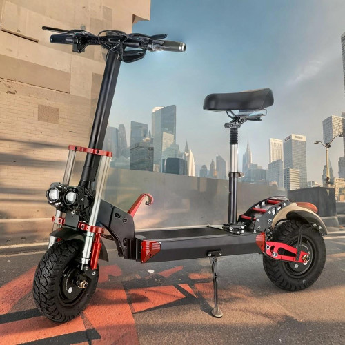 2000W 21ah off-road alloy electric scooter for adult£¬With large display screen, constant speed cruise Dual drive 12" tires