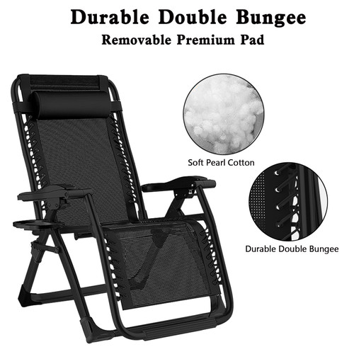 Oversized Zero Gravity Chair Recliner Lounge Chair Reclining Chaise With Pad Oversized Zero Gravity Chair Recliner Lounge Chair Reclining Chaise With Pad