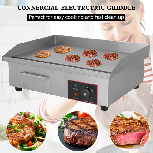 22" Commercial Electric Griddle Countertop Griddle Grill Countertop Grill 3000W