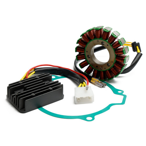 Magneto Stator + Voltage Rectifier + Gasket For Kawasaki KZ 550 KZ550A 1981-1982 Magneto Stator + Voltage Rectifier + Gasket For Kawasaki KZ 550 KZ550A 1981-1982