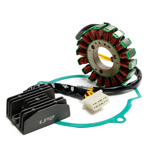 Magneto Stator + Voltage Rectifier + Gasket For Kawasaki KZ550 KZ550-A4 1983 Magneto Stator + Voltage Rectifier + Gasket For Kawasaki KZ550 KZ550-A4 1983