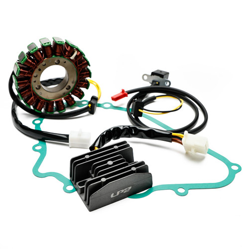 Stator + Voltage Rectifier + Gasket For Kawasaki Ninja 500/R GPZ 400 500 S 88-09