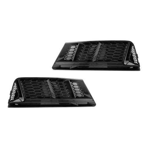 Front Fog Light Grill Lower Bumper Grille Chrome Fit AUDI A4 B9 2016-2018 Front Fog Light Grill Lower Bumper Grille Chrome Fit AUDI A4 B9 2016-2018