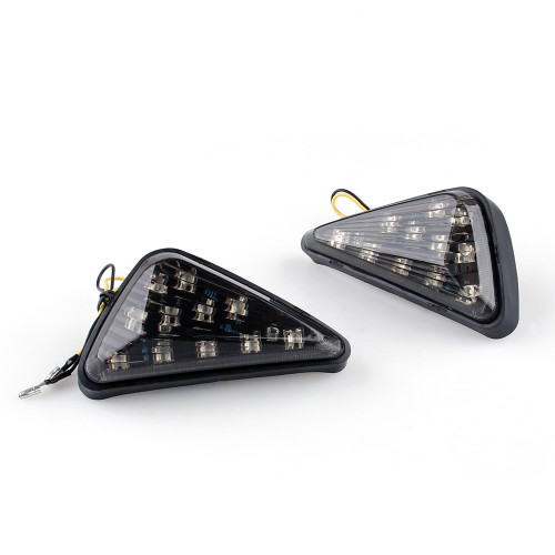 Front Indicators Flush Mount LED Turn Signals Suzuki GSXR 600 / 750 (00-12) GSXR 1000 (01-05), Smoke Front Indicators Flush Mount LED Turn Signals Suzuki GSXR 600 / 750 (00-12) GSXR 1000 (01-05), Smoke
