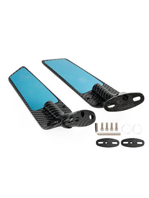 Wing Fin Rearview Mirrors For Honda CBR600F 2011-2014 CBR650R 2019-2023 Wing Fin Rearview Mirrors For Honda CBR600F 2011-2014 CBR650R 2019-2023