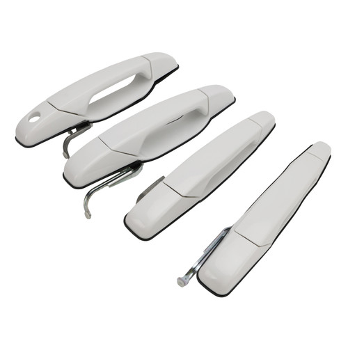 4PCS Front & Rear Door Handle Set White For Silverado Sierra 2007-2013 4PCS Front & Rear Door Handle Set White For Silverado Sierra 2007-2013