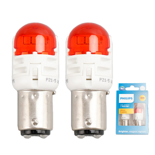 For Philips 11499AU60X2 Ultinon Pro6000 LED-AMBER P21/5W intense AMBER 80/16lm For Philips 11499AU60X2 Ultinon Pro6000 LED-AMBER P21/5W intense AMBER 80/16lm