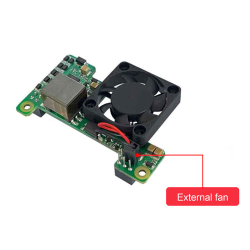 Raspberry Pi POE Expansion Board Module Supports Raspberry Pi 3B+/4B with Fan