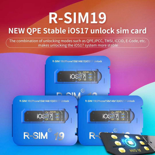 R-SIM 19 NEW QPE Stable IOS17 Unlock SIM Card for iPhone 15 14 Pro MAX 13 Pro 12