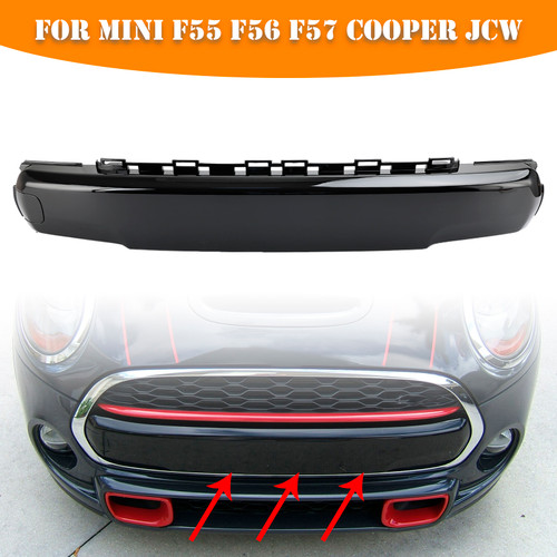 Front Number Plate Cover Gloss Black for Mini F55 F56 F57 Cooper JCW 51117337791 Front Number Plate Cover Gloss Black for Mini F55 F56 F57 Cooper JCW 51117337791