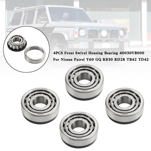 4PCS Front Swivel Housing Bearing 40030VB000 For Nissan Patrol Y60 GQ RB30 RD28 4PCS Front Swivel Housing Bearing 40030VB000 For Nissan Patrol Y60 GQ RB30 RD28