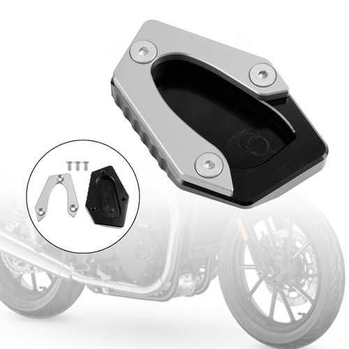 Kickstand Enlarge Plate Pad fit for Speed Twin 900 22-23 Street Cup 900 17-18 Gray Kickstand Enlarge Plate Pad fit for Speed Twin 900 22-23 Street Cup 900 17-18 Gray