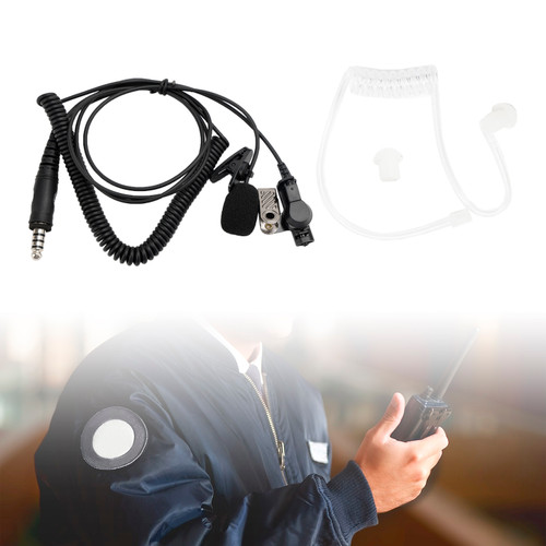 7.1-A3 Single listening Transparent Air Tube Earphone In-ear With Microphone