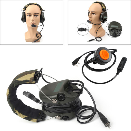 H60 Sound Pickup Noise Reduction Headset For Kenwood TK-208 TK-220 TK-240 TK-248