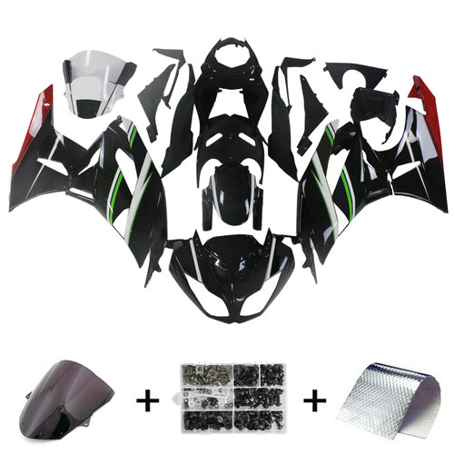 2009-2012 Kawasaki ZX6R 636 Injection Fairing Kit Bodywork Plastic ABS#148 Amotopart Fairing