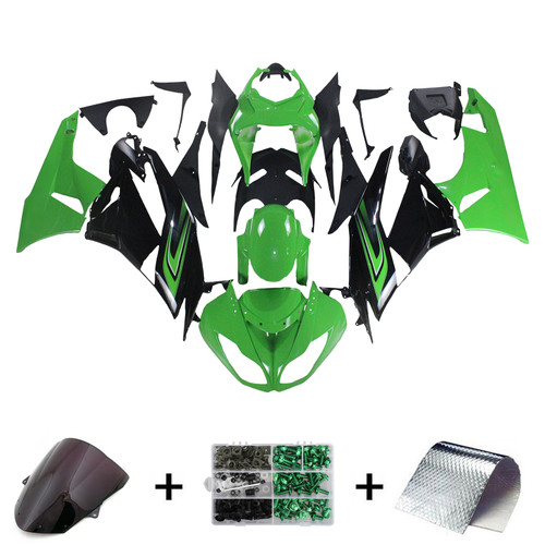 2009-2012 Kawasaki ZX6R 636 Injection Fairing Kit Bodywork Plastic ABS#149 Amotopart Fairing