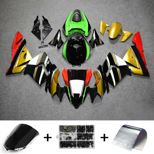 2004-2005 Kawasaki ZX10R Injection Fairing Kit Bodywork Plastic ABS#134 Amotopart Fairing