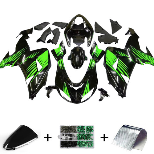 2006-2007 Kawasaki ZX10R Injection Fairing Kit Bodywork Plastic ABS#129 Amotopart Fairing