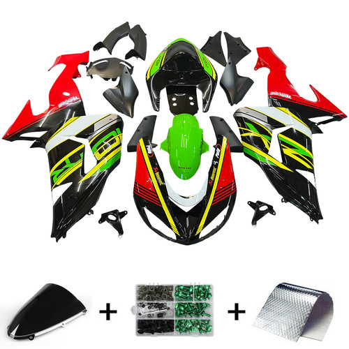 2006-2007 Kawasaki ZX10R Injection Fairing Kit Bodywork Plastic ABS#132 Amotopart Fairing