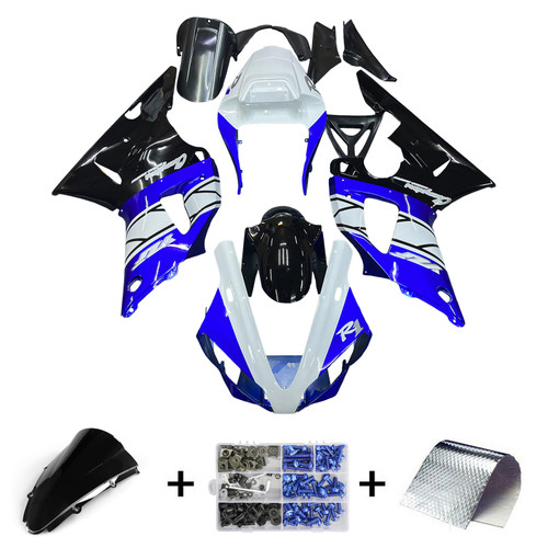 2000-2001 Yamaha YZF 1000 R1 Injection Fairing Kit Bodywork Plastic ABS#116 Amotopart Fairing