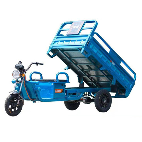 59.1*39.4 inch 70-80km 1200W 45Ah Electric Cargo Tricycle Truck Simple Tricycle