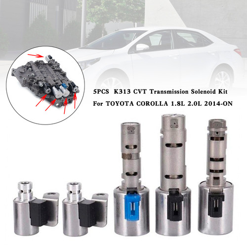CVT Transmission Solenoid Kit K313 for Toyota Corolla 1.8L 2.0L 2014-ON (5PCS)