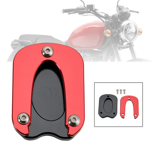Kickstand Enlarge Plate Pad fit for Meteor 350 2021-2023 Kickstand Enlarge Plate Pad fit for Meteor 350 2021-2023