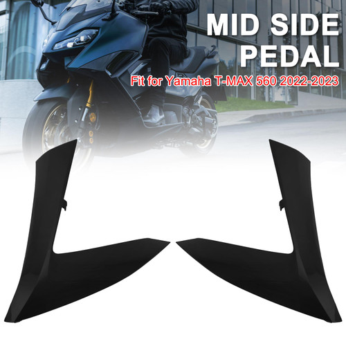 Unpainted Mid Side Pedal Cover Panel Fairing Cowl for Yamaha T-MAX 560 2022-2023 Unpainted Mid Side Pedal Cover Panel Fairing Cowl for Yamaha T-MAX 560 2022-2023