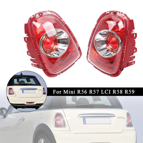 Rear L+R Tail Light 63217255909 63217255910 For Mini R56 R57 LCI R58 R59