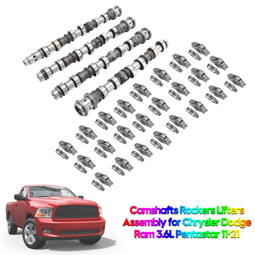 2011-2021 Chrysler Dodge Ram 3.6L Pentastar Camshafts Rockers Lifters Assembly 5184377AG, 5184378AG, 5184379AG, 5184380AG Generic