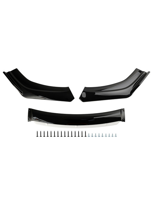 BMW F10/F11 F32 F33 F36 3/45/-Series E/X-Series All Models Front Bumper Lip Body Kit Gloss Black & White Generic