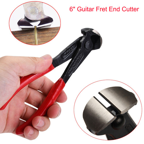 6 inch Guitar Fret Wire End Cutter Red Handle String Scissor Nipper Puller Plier
