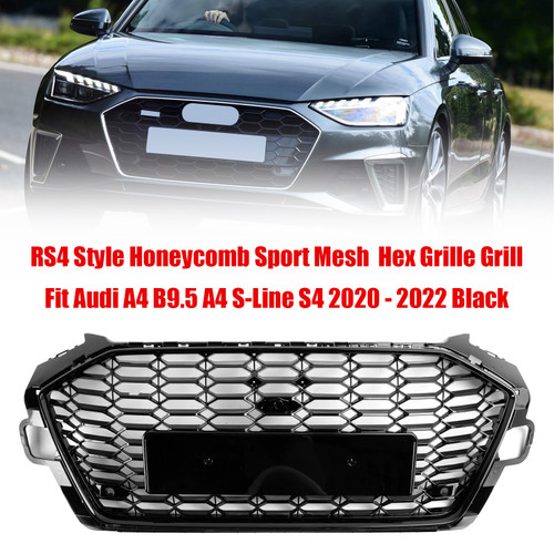 2020-2022 Audi A4 B9.5 A4 S-Line S4 Front Grille 8W0853651D Black Generic