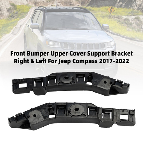 2017-2023 Jeep Compass Front Bumper Upper Cover Support Bracket Right & Left 68244508AB 68244509AB Generic 2017-2023 Jeep Compass Front Bumper Upper Cover Support Bracket Right & Left 68244508AB 68244509AB Generic