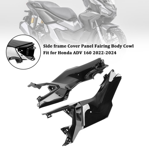 2023-2024 Honda ADV 160 frame Cover Panel Fairing Body Cowl Black Generic 2023-2024 Honda ADV 160 frame Cover Panel Fairing Body Cowl Black Generic