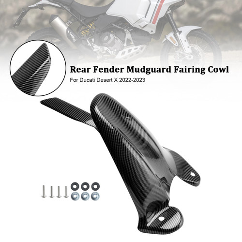 2022-2023 Ducati Desert X Rear Fender Mudguard Fairing Cowl Carbon Generic 2022-2023 Ducati Desert X Rear Fender Mudguard Fairing Cowl Carbon Generic
