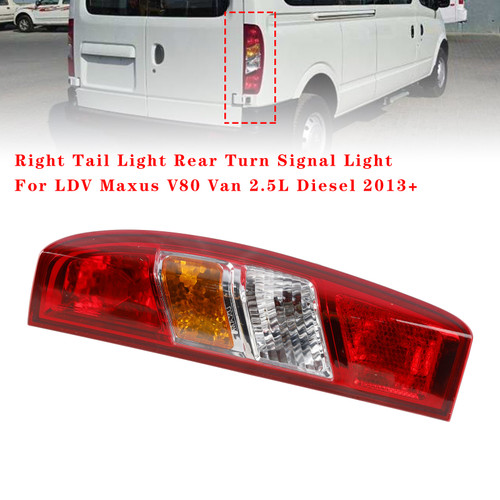 2013+LDV Maxus V80 Van 2.5L Diesel Right Tail light Rear Turn Signal Light Generic 2013+LDV Maxus V80 Van 2.5L Diesel Right Tail light Rear Turn Signal Light Generic