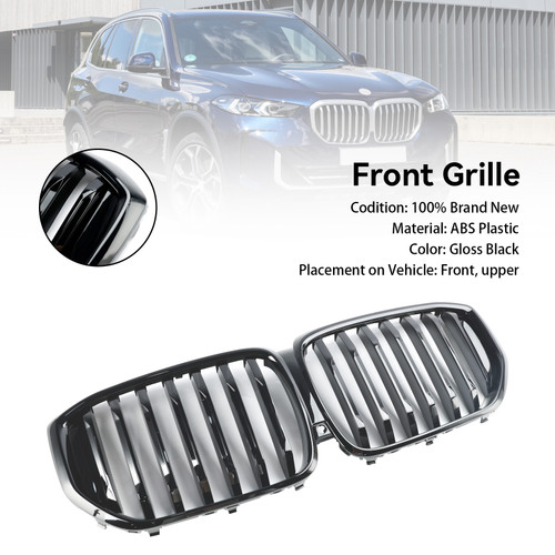 2024+ BMW G05 LCI X5 Front Bumper Grille Single Line Gloss Black Generic 2024+ BMW G05 LCI X5 Front Bumper Grille Single Line Gloss Black Generic